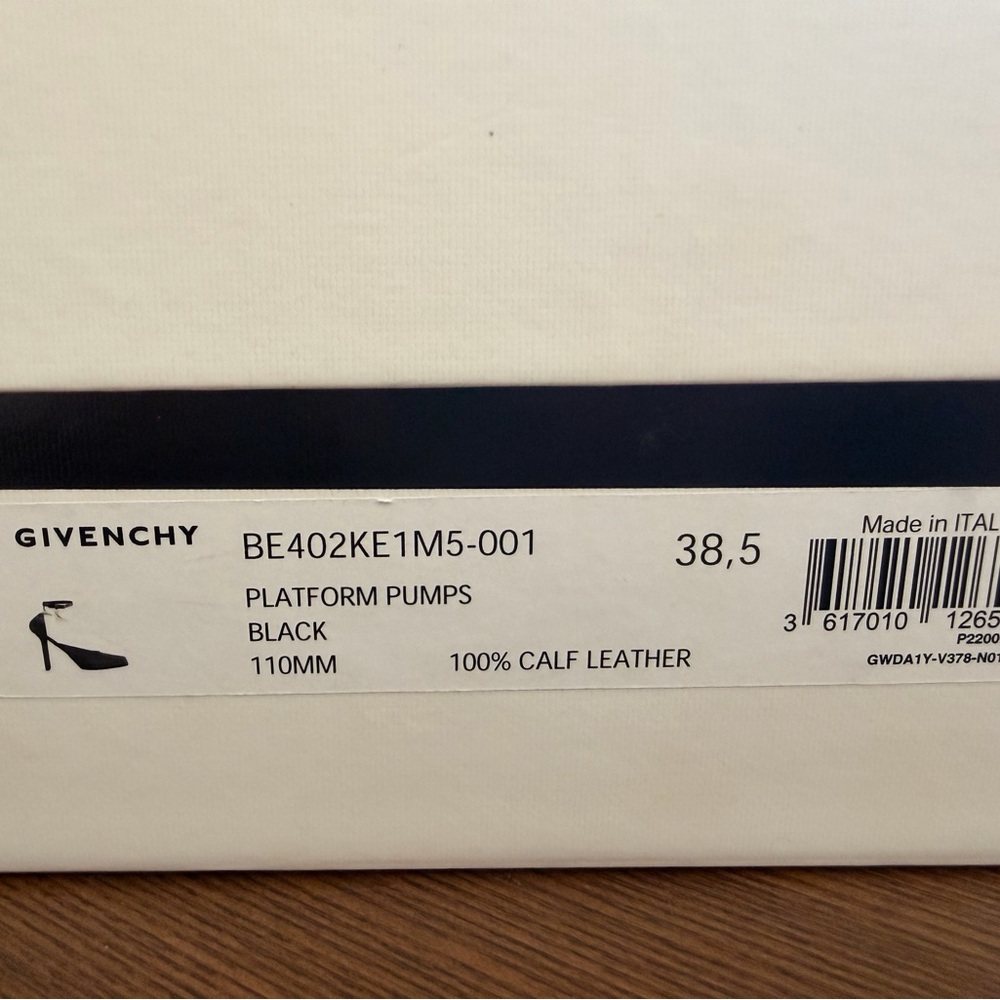 Givenchy Black Pointed Toe Ankle Strap Heels - Picture 8 of 9